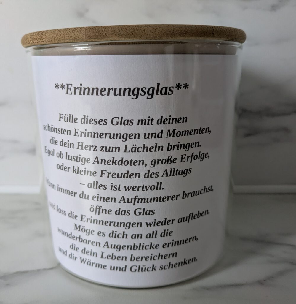 Erinnerungsglas